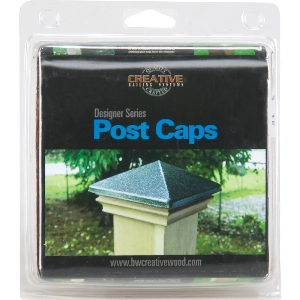 Deckorators 4 In. x 4 In. Plastic Top, Cedar Base Press-On Post Cap - photo 2