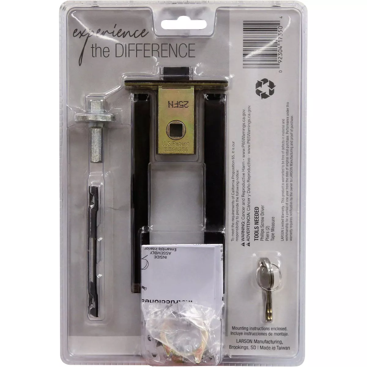 Larson M2 Brass Storm Door Leverset - photo 3
