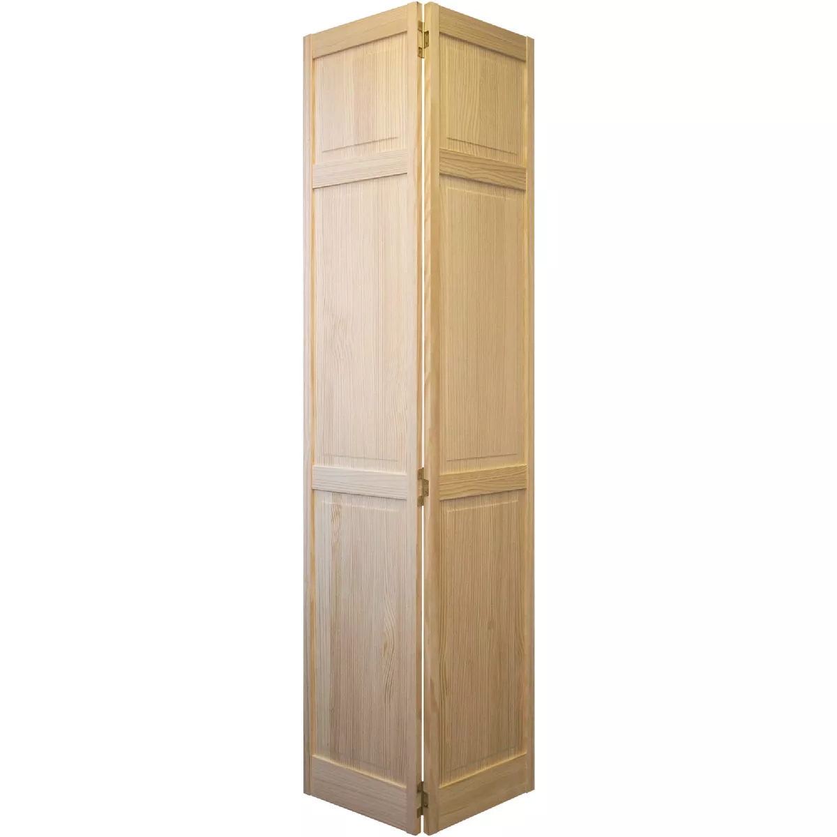 Jeld Wen 24 In. W. x 80 In. H. Pine 3-Panel Natural Color Bifold Door