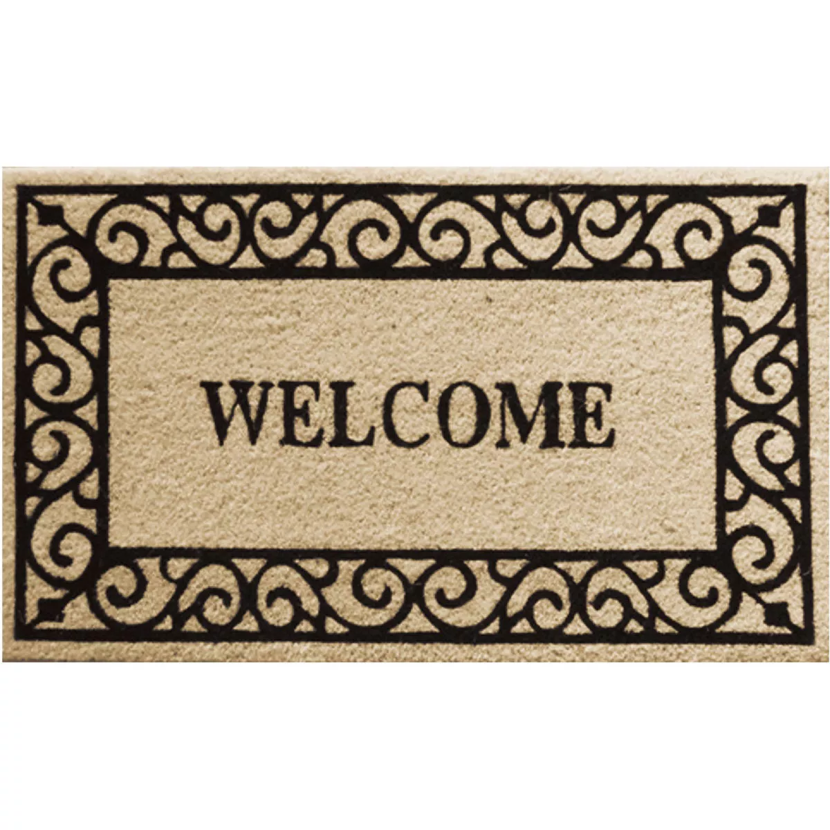 Robert Allen Welcome Scroll Mat 24" x 30" Door Mat