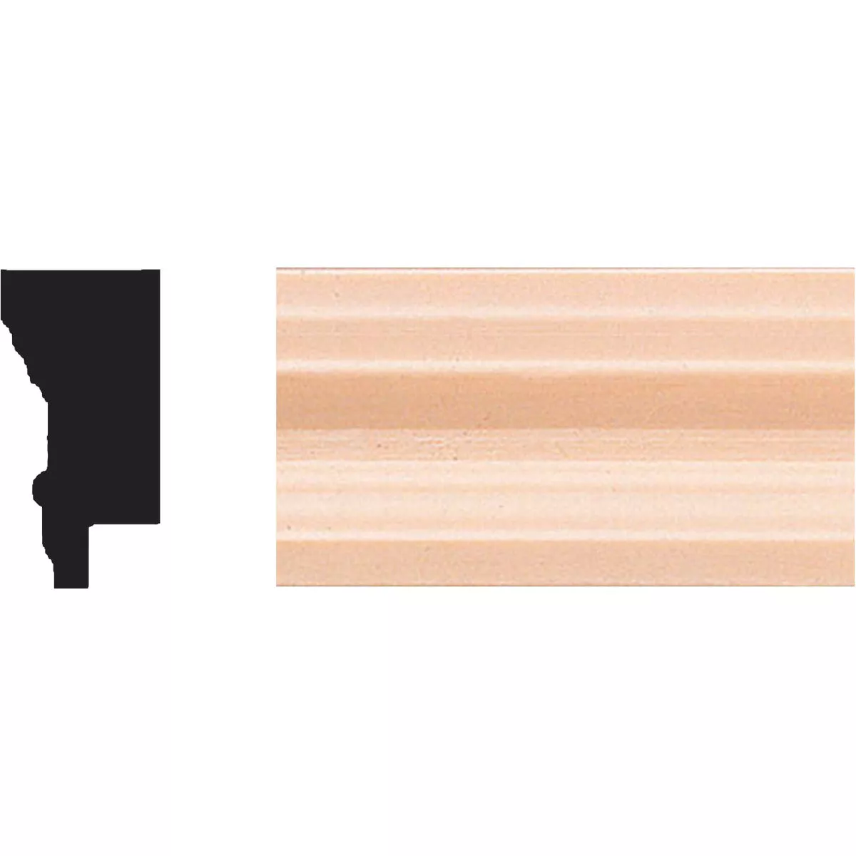 House of Fara 1-1/4 In. x 8 Ft. Hardwood Picture Frame Molding