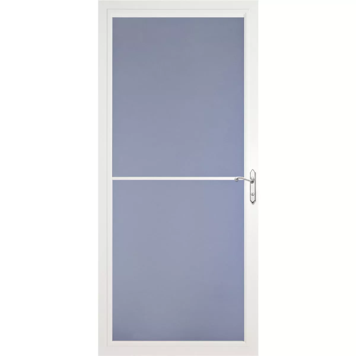 Larson Screenaway Lifestyle 36 In. W x 81 In. H x 1-3/8 In. Thick White Full View Aluminum Storm Door