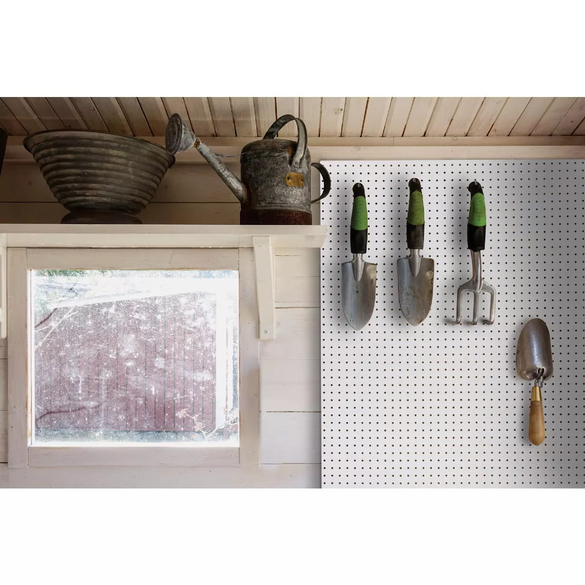 Global Product Sourcing 3/16 In. x 4 Ft. x 8 Ft. White Tempered Hardboard Pegboard - photo 3