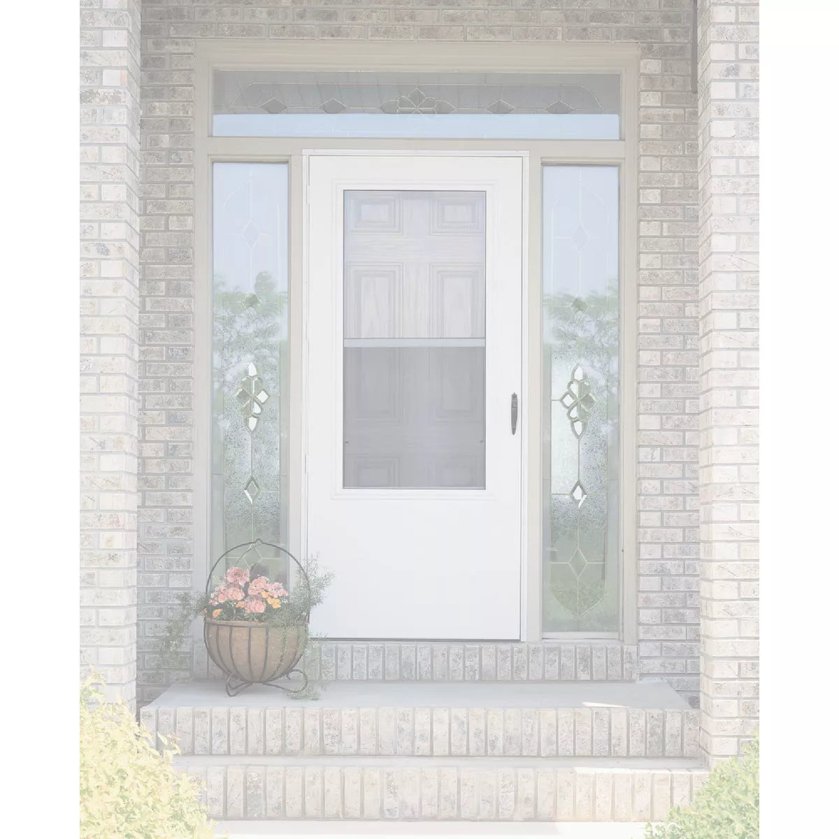 Larson Lifestyle MULTI-VENT 32 In. W x 80 In. H x 1 In. Thick White Mid View DuraTech Storm Door - photo 2