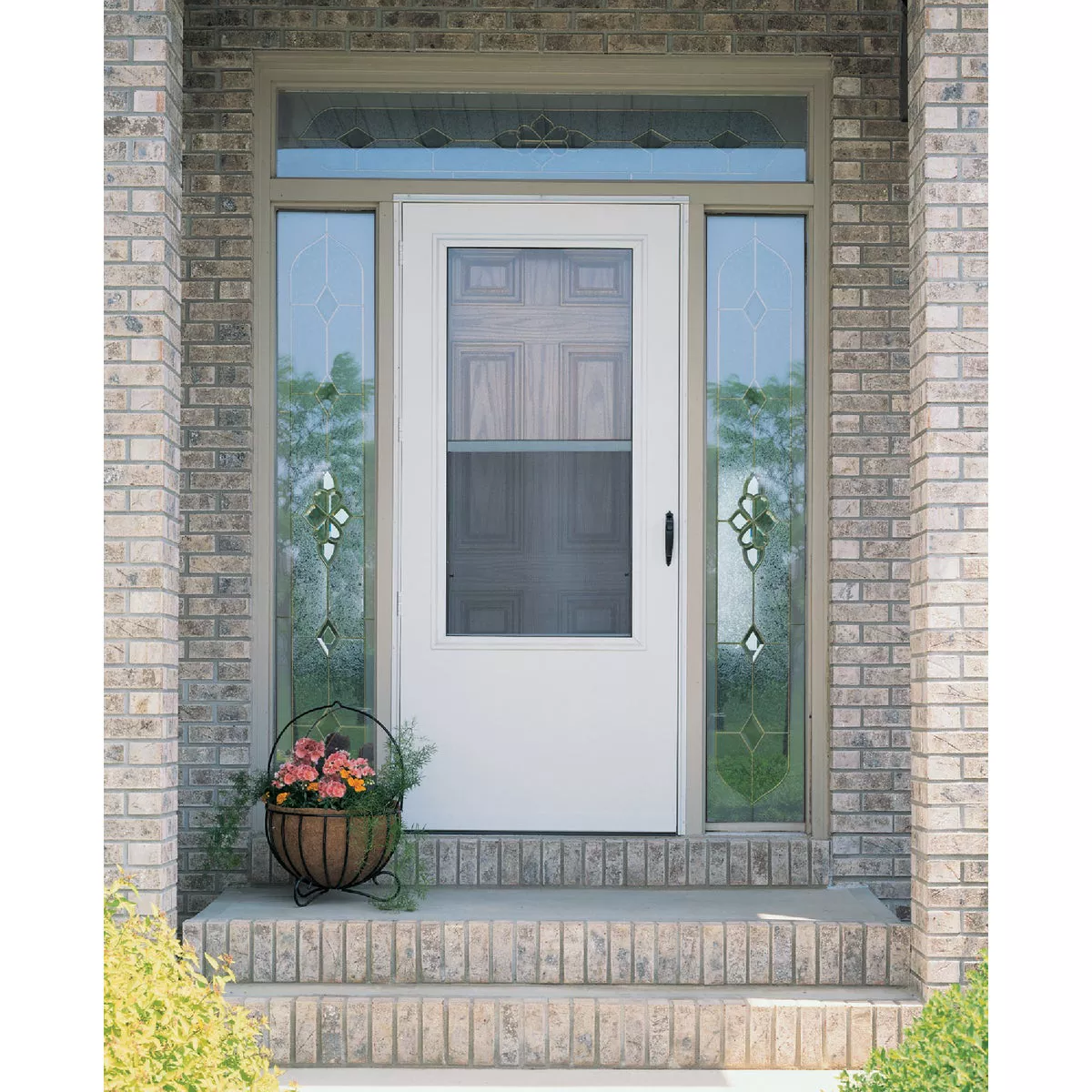 Larson Lifestyle MULTI-VENT 32 In. W x 80 In. H x 1 In. Thick White Mid View DuraTech Storm Door - photo 3