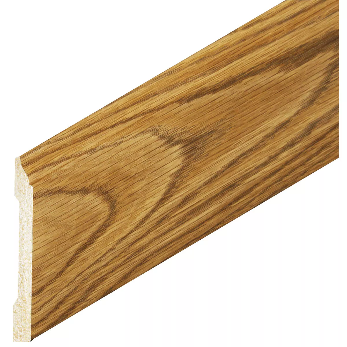 Inteplast Building Products 1/2 In. W. x 3-7/16 In. H. x 8 Ft. L. Ultra Oak Polystyrene Colonial Base Molding - photo 2