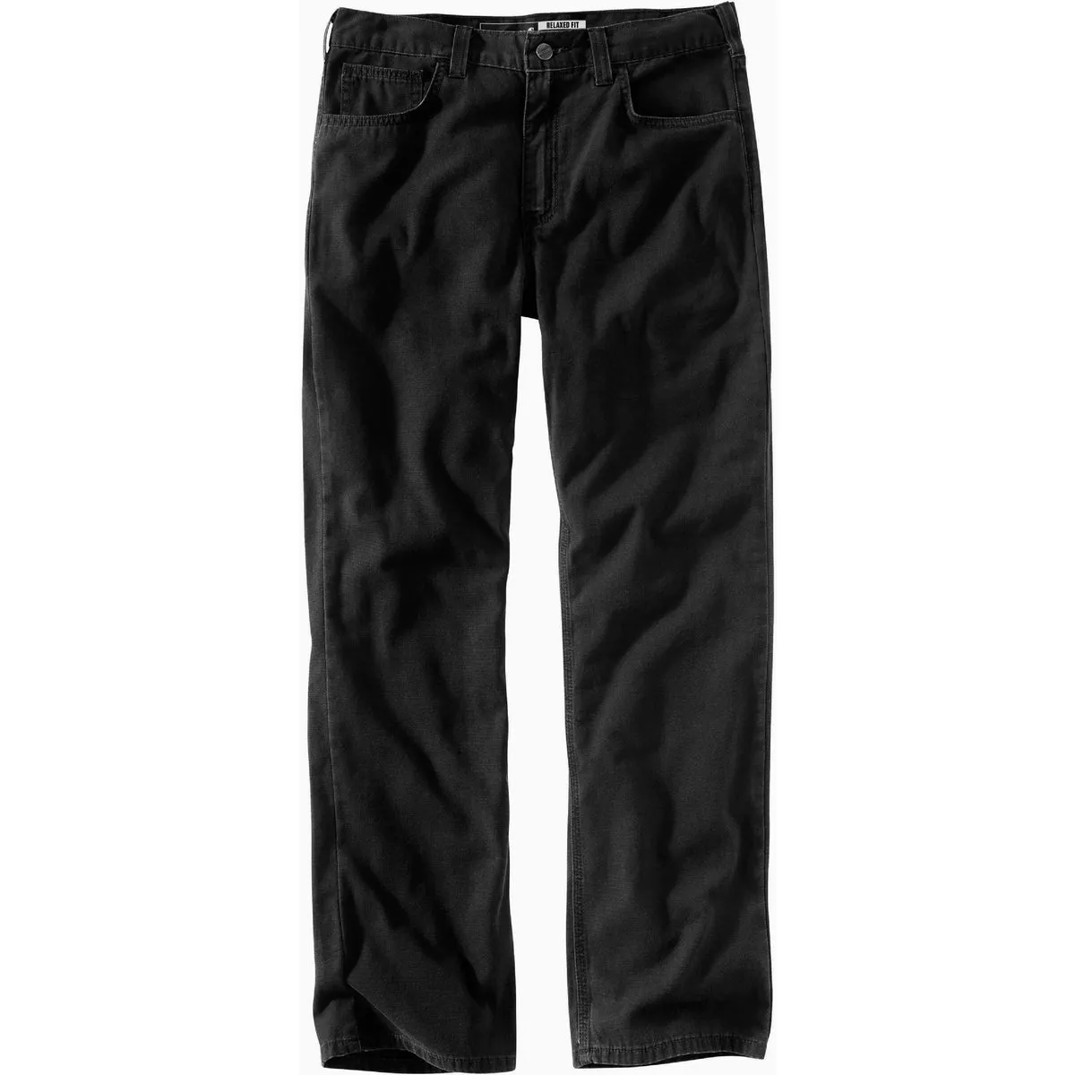 Carhartt Rugged Flex Men's 32x30 Black Canvas 5-Pocket Work Pants, Relaxed Fit