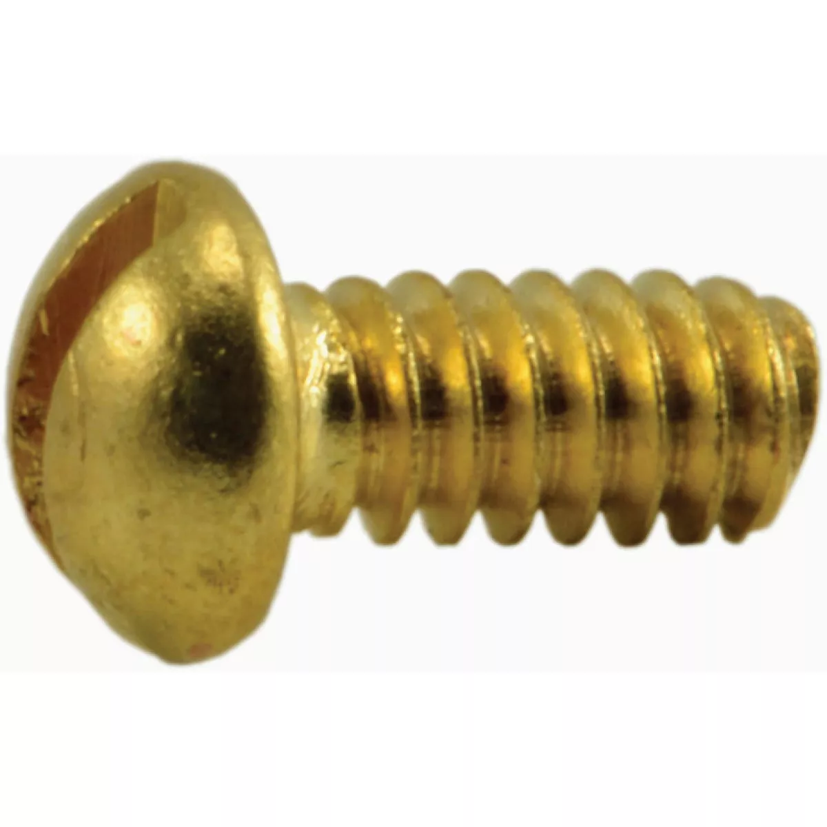 Midwest Fastener #4-40 x 1/4 In. Brass Coarse Thread Slotted Round Head Machine Screws (60 Ct.)-