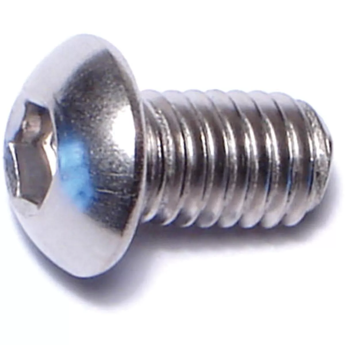 Midwest Fastener 6mm-1.0 x 10mm A2 Stainless Steel Coarse Thread Button Head Hex Socket Cap Screws (10 Ct.)