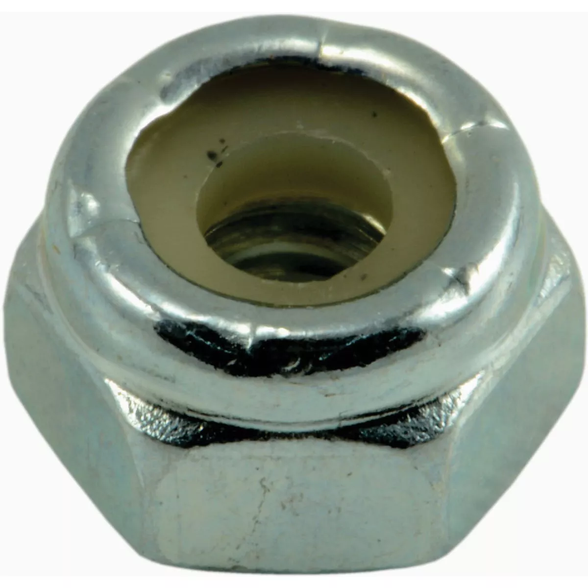 Midwest Fastener #10-24 Zinc Plated Grade 2 Steel Coarse Thread Nylon Insert Lock Nuts (16 Ct.)-