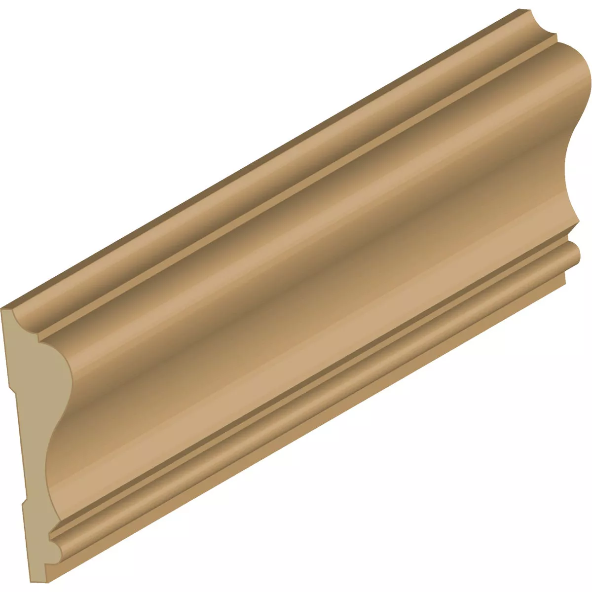 Cedar Creek WM390 11/16 In. W. x 2-5/8 In. H. x 8 Ft. L. Solid Pine Colonial Chair Rail Molding
