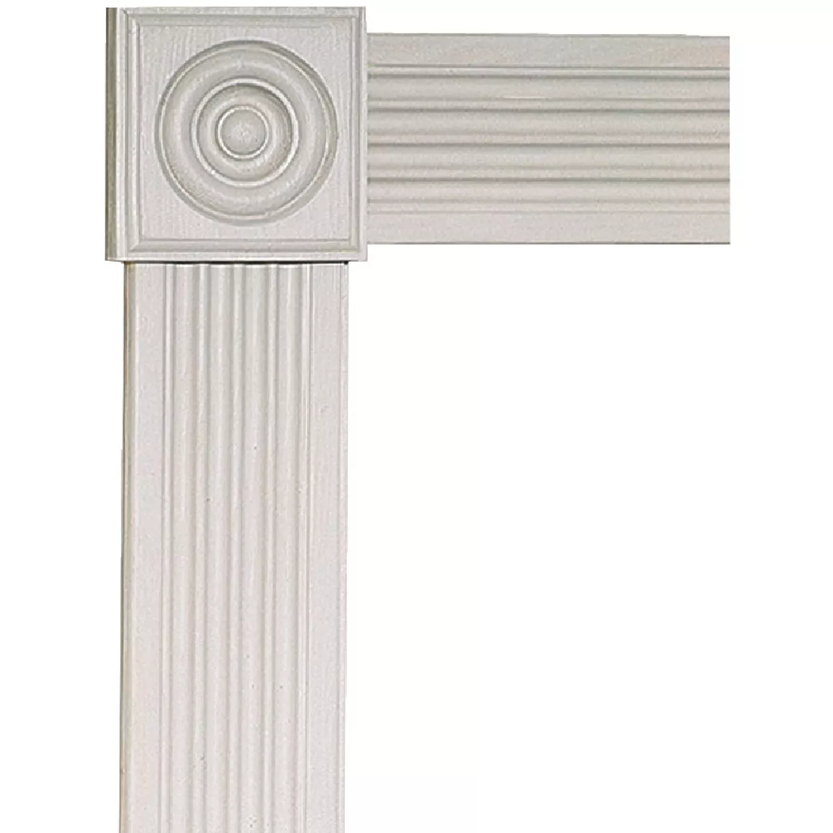 House of Fara 7/8 In. x 3-1/2 In. Unfinished Red Oak Rosette Block - photo 2