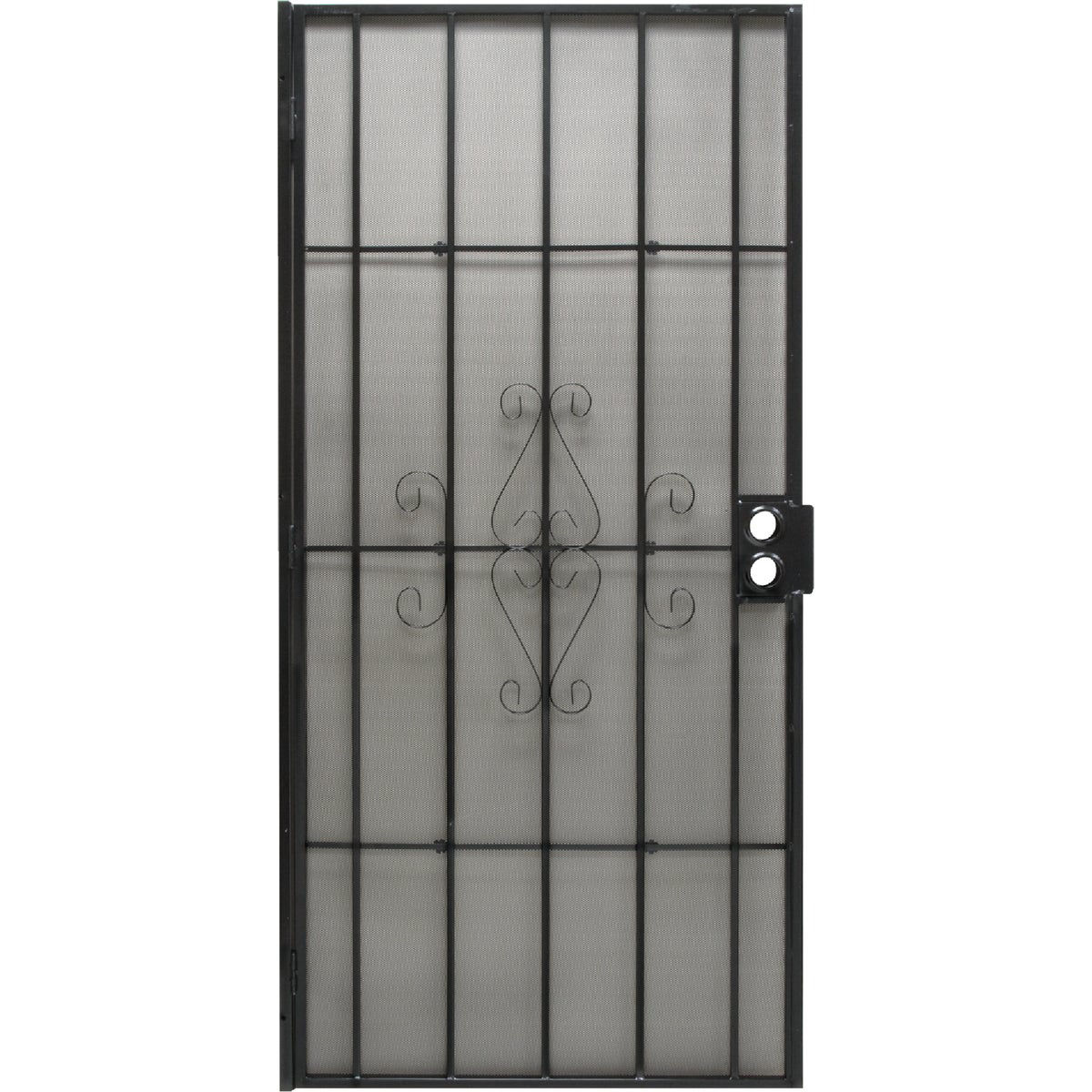 Precision Regal 36 In. W x 80 In. H Black Steel Security Door Do it Best