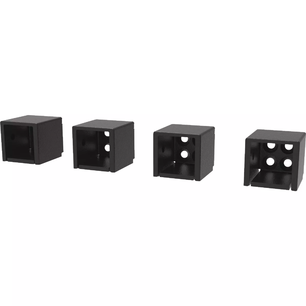 Fortress Building Products Fe26 Black Sand Galvanized Steel Level Universal Bracket (4-Piece)