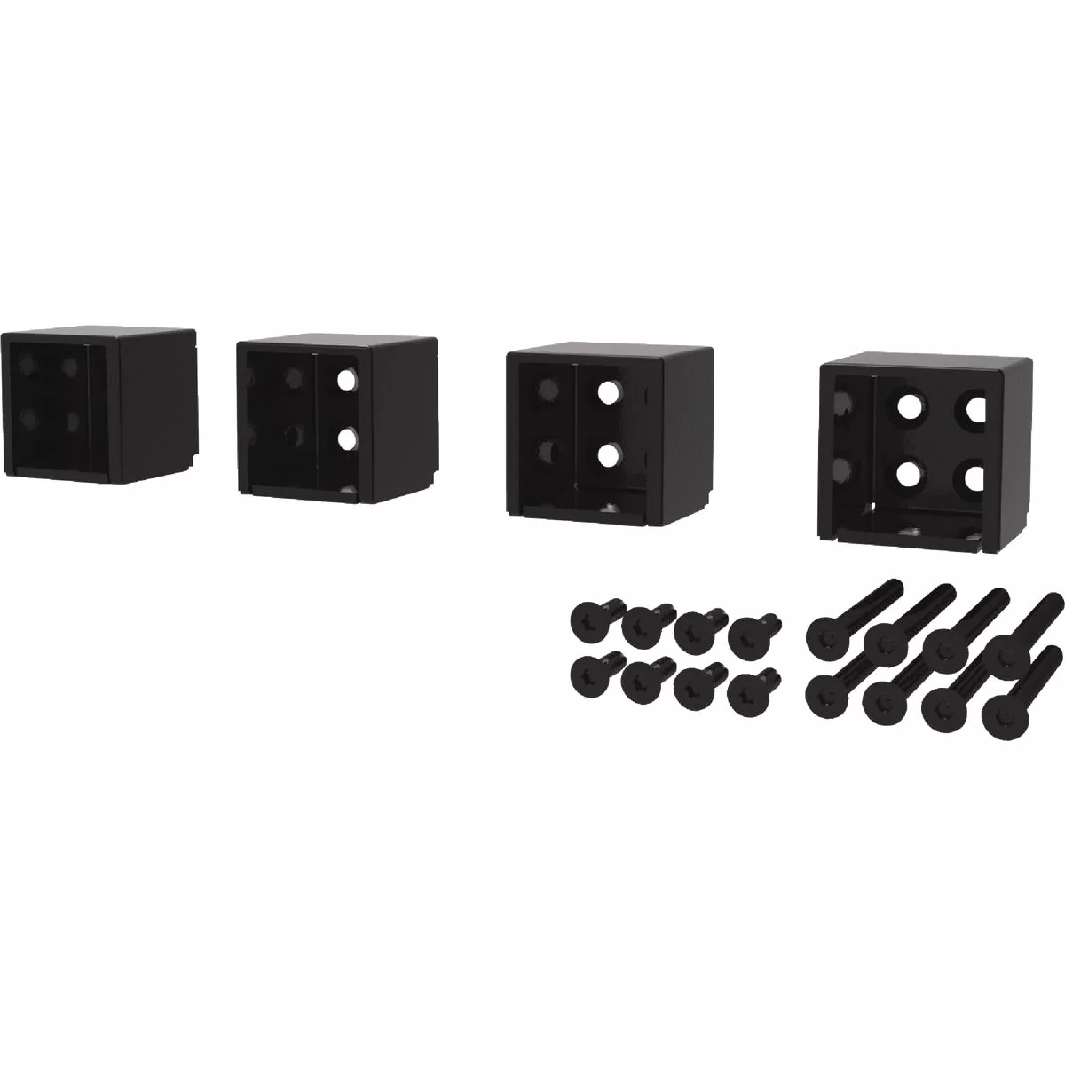 Fortress Building Products Fe26 Black Sand Galvanized Steel Level Universal Bracket (4-Piece) - photo 2
