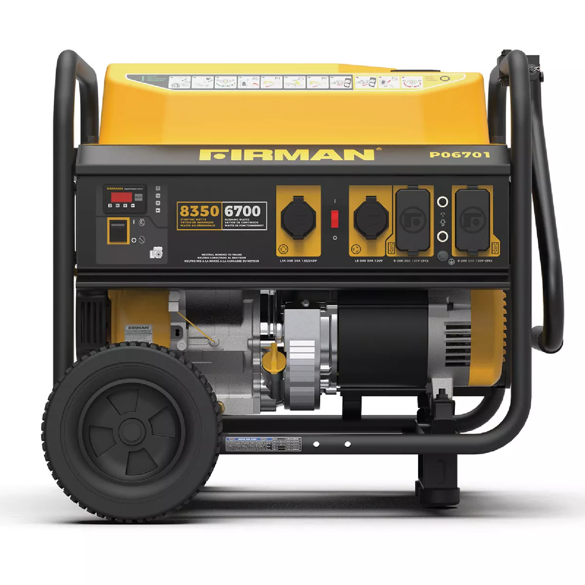 FIRMAN Performance 6700W Gas Recoil Start Open Frame Portable Generator