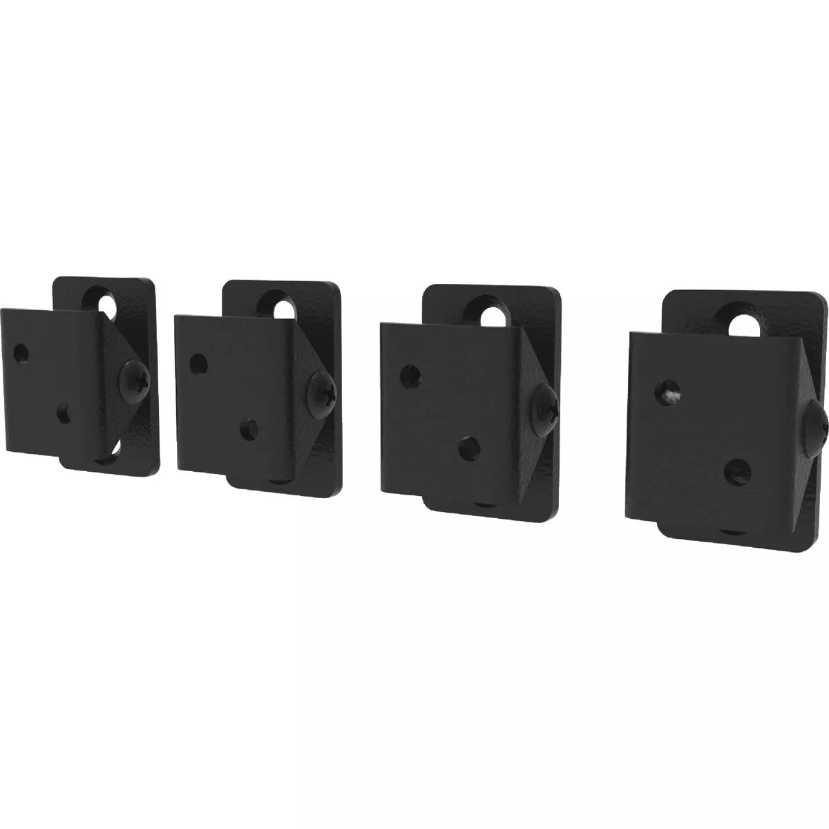 Fortress Building Products Fe26 Black Sand Galvanized Steel Angle Adapter Bracket (4-Piece)