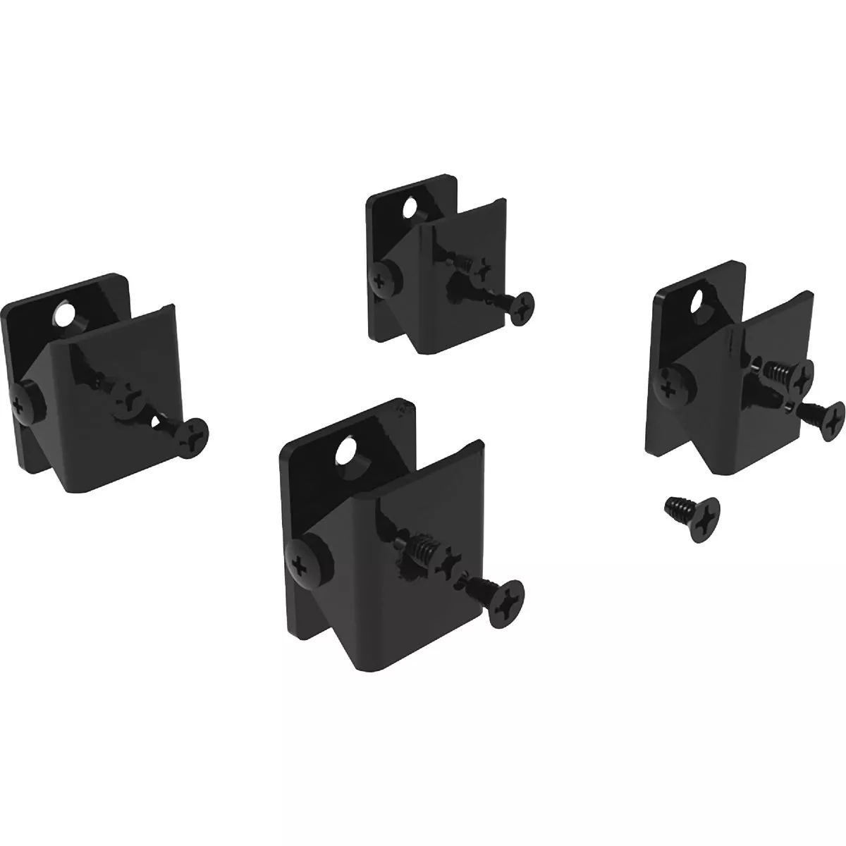 Fortress Building Products Fe26 Black Sand Galvanized Steel Angle Adapter Bracket (4-Piece) - photo 5