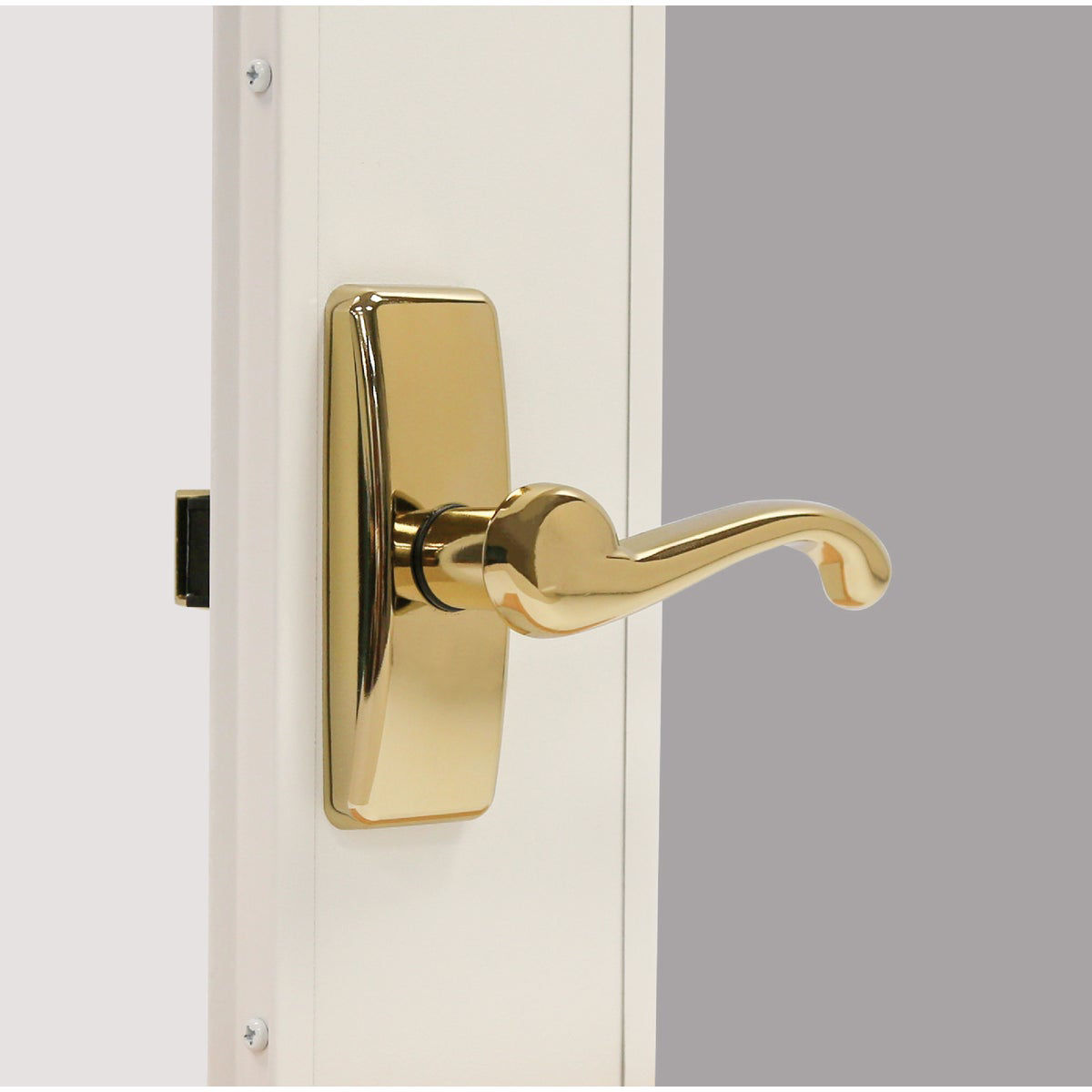Larson Georgian Brass Lever Storm Door Latch | Do it Best