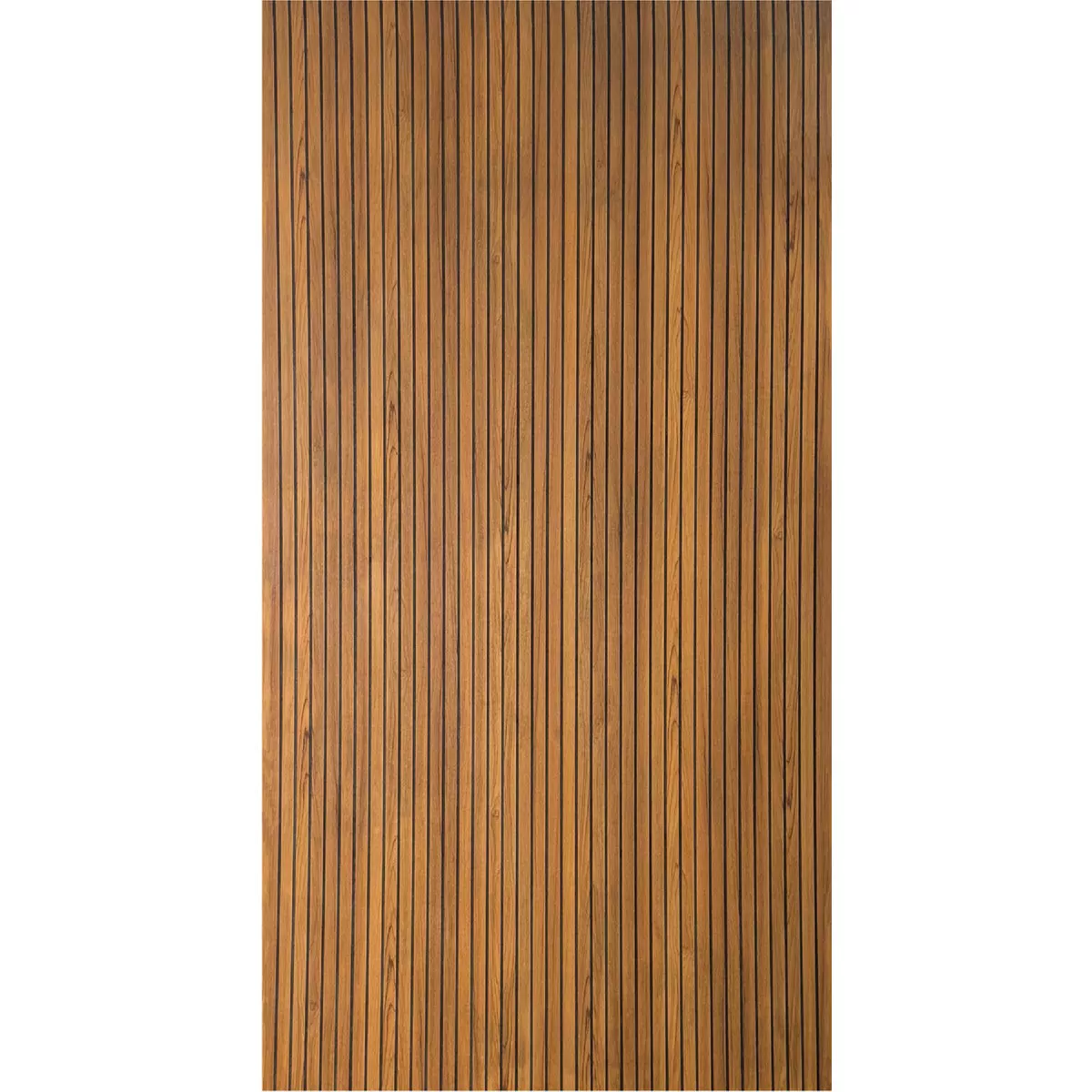 American Pacific 1/4 In. x 4 Ft. x 8 Ft. Fluted Teak Wall Paneling - photo 2