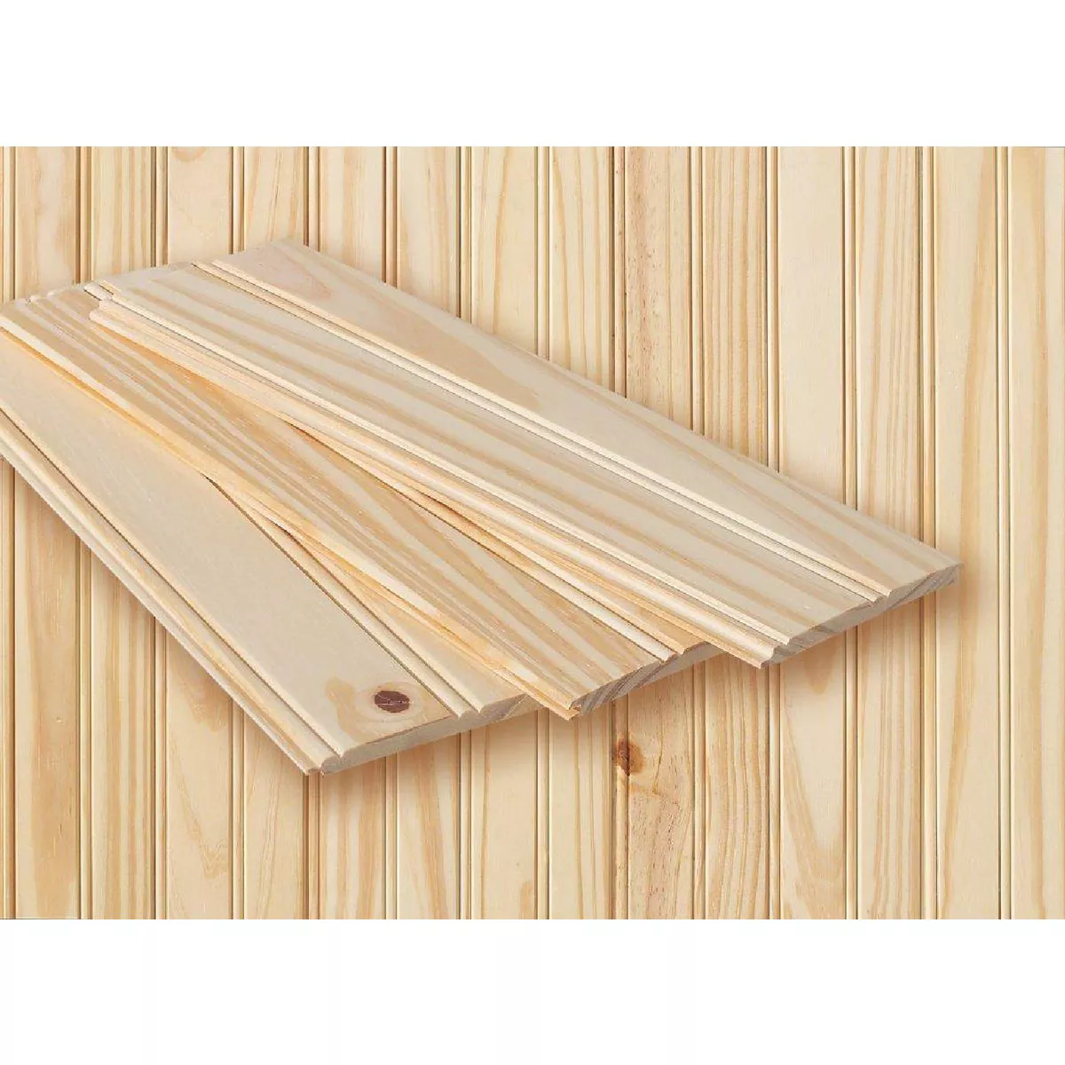 DPI 3-1/2 In. W. x 8 Ft. L. x 5/16 In. Thick Pine Bead Board Wall Plank (6-Pack) - photo 4