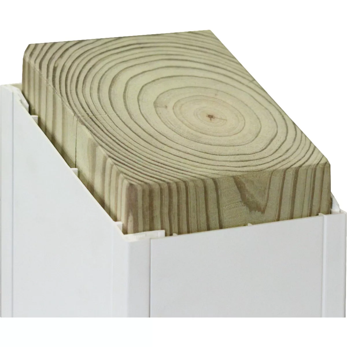 Beechdale 4 In. W. x 4 In. H. x 120 In. L. White PVC Smooth Post Wrap - photo 2
