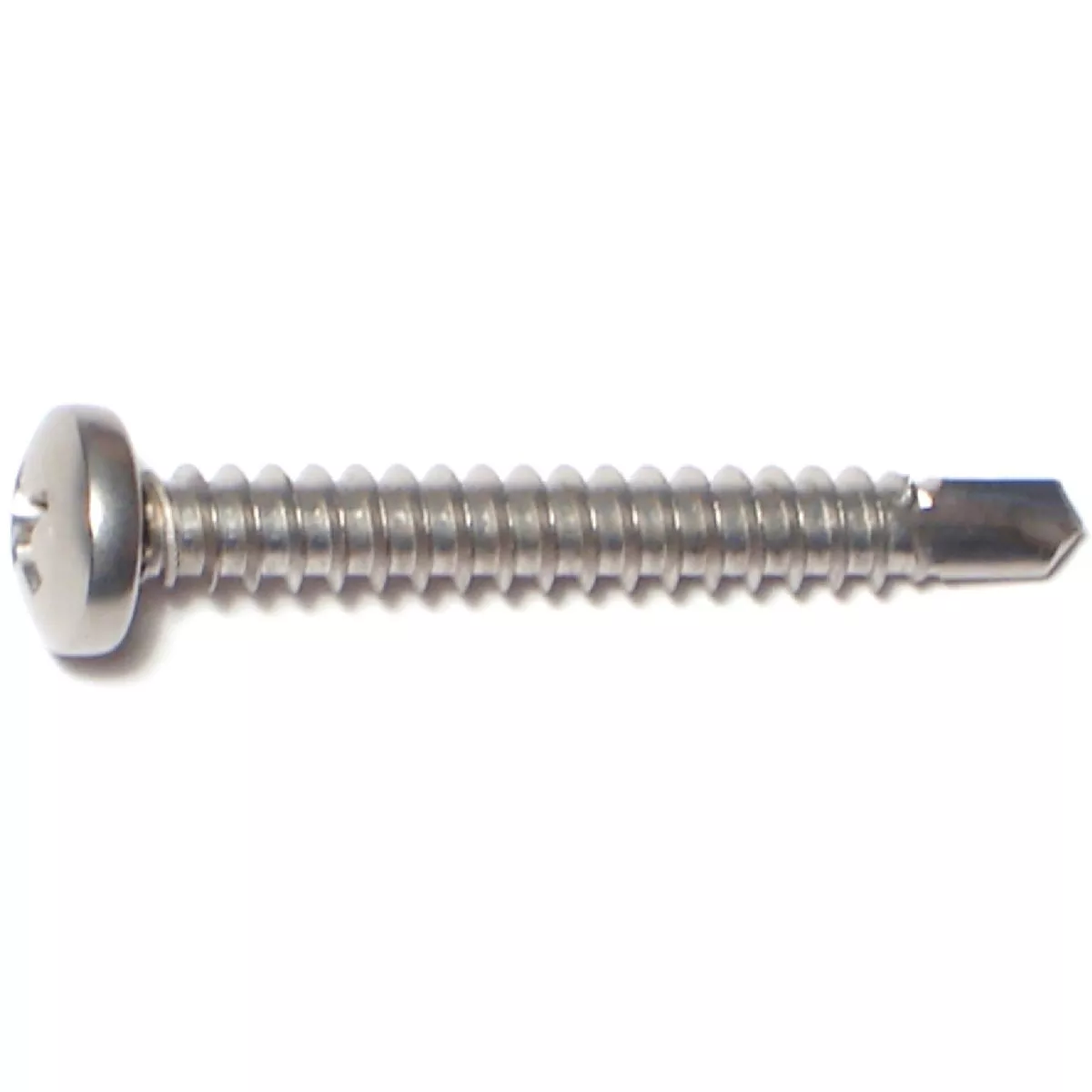 Midwest Fastener #10-16 x 1-1/2 In. 410 Stainless Steel Phillips Pan Head Self-Drilling Screws (10 Ct.)-