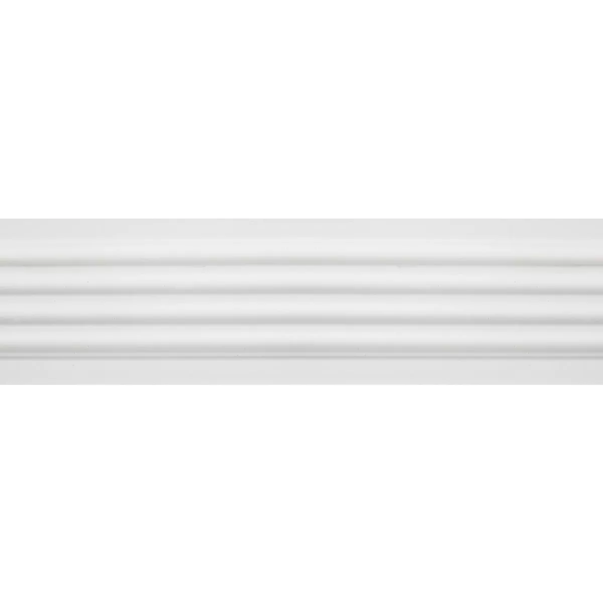 House of Fara 3/4 In. W. x 3 In. H. x 8 Ft. L. White MDF Fluted Casing Molding - photo 3