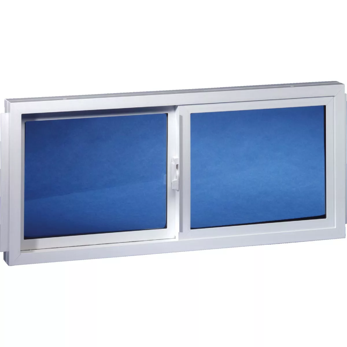 Duo-Corp. 31.875 In. W. x 15.5 In. H White Vinyl Double Slide Basement Window - photo 2