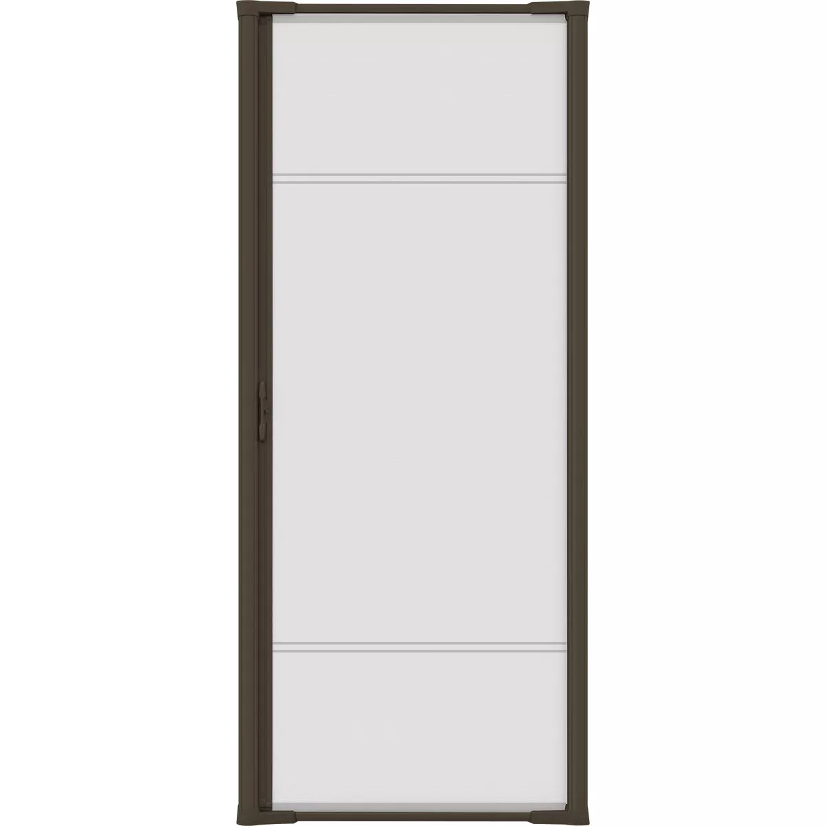 Larson Brisa 32 In. to 36 In. W x 80 In. to 81 In. H Single Door Brown Retractable Screen