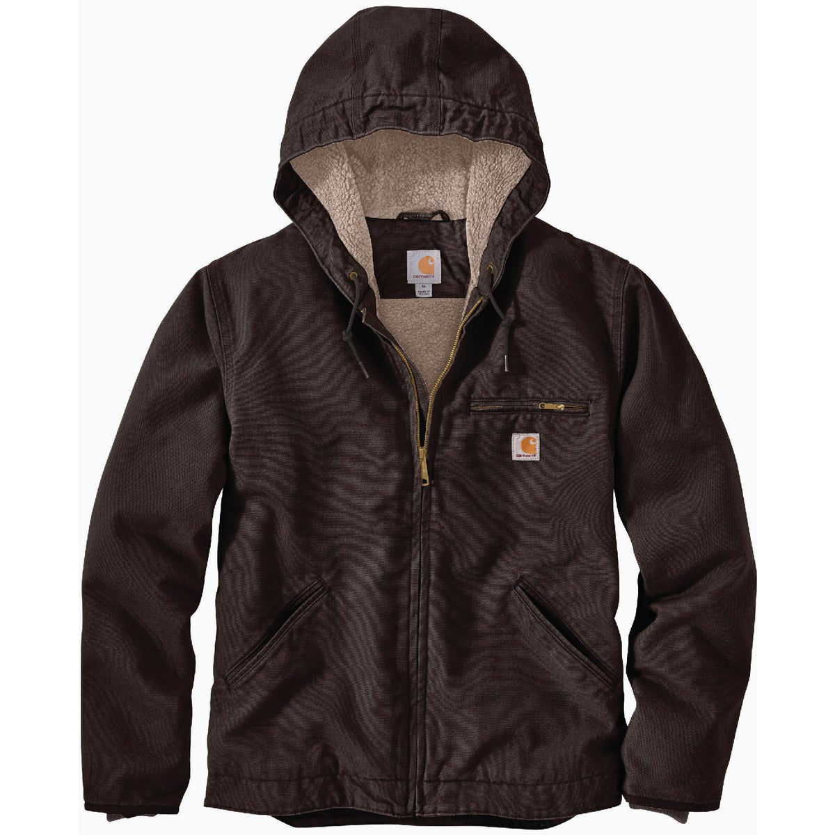 Carhartt men's sandstone outlet sierra sherpa lined jacket