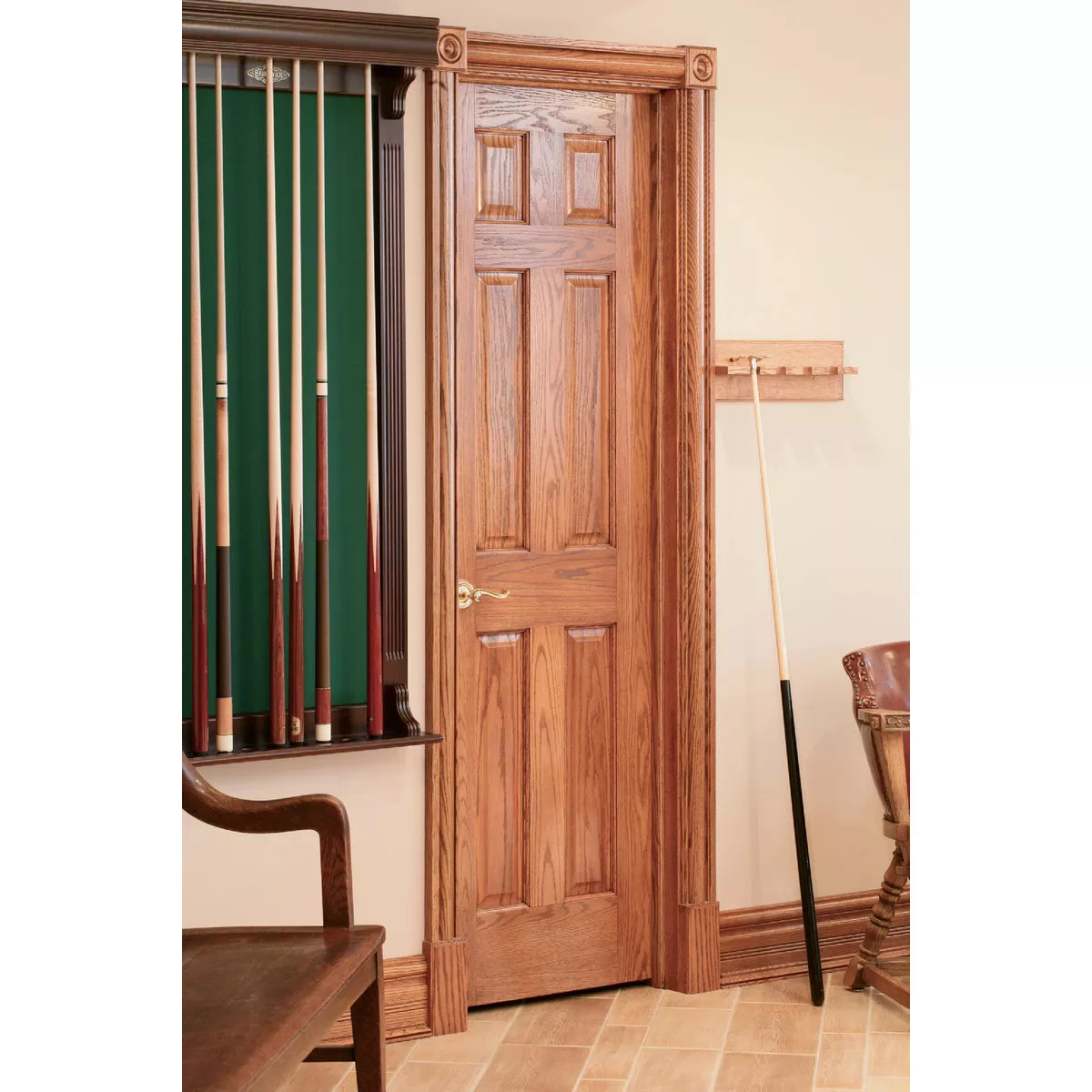 House of Fara 7/8 In. x 3-1/4 In. Unfinished Oak Rosette Block - photo 2