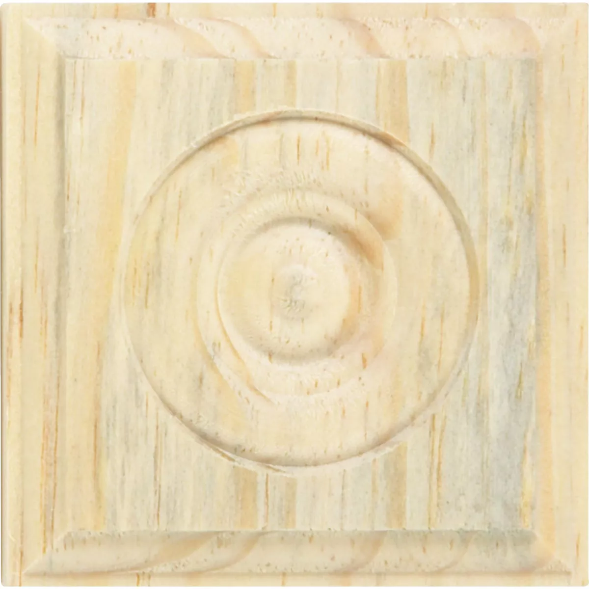 House of Fara 7/8 In. x 2-1/2 In. Unfinished Pine Rosette - photo 3