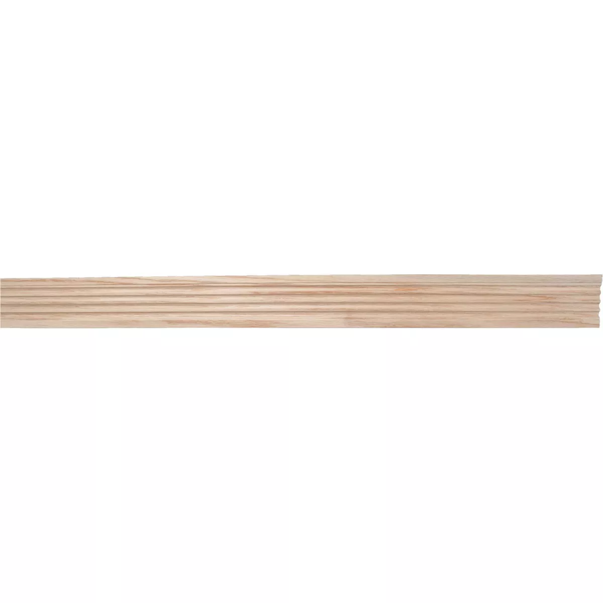 House of Fara 7/16 In. W. x 3 In. H. x 7 Ft. L. Natural Solid Oak Fluted Wood Casing - photo 3