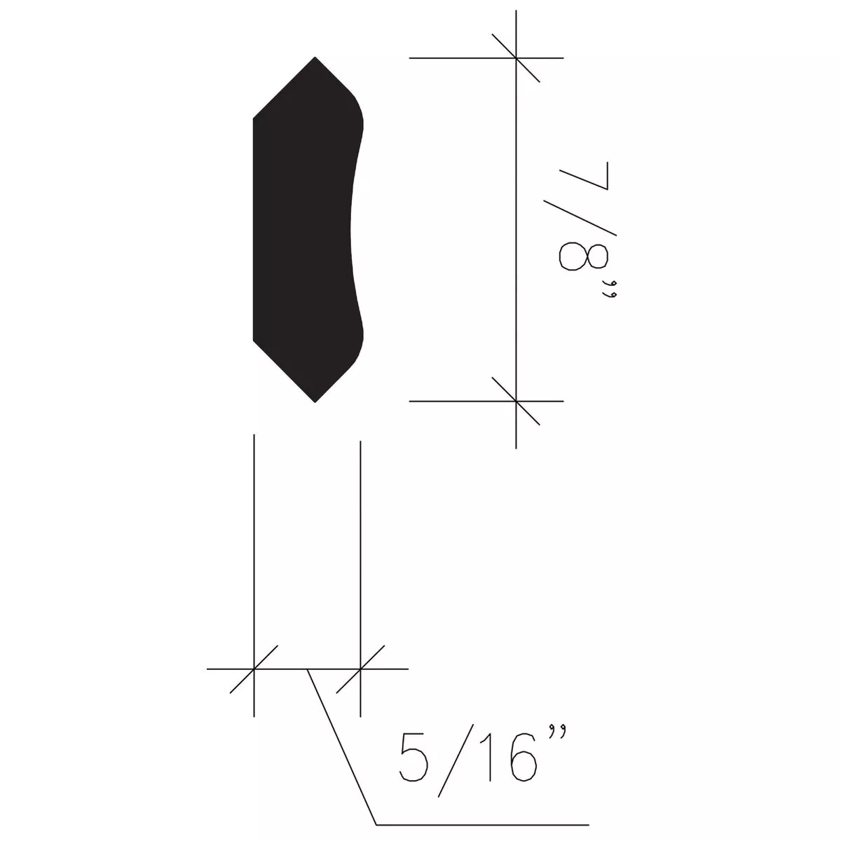 Inteplast Building Products 5/16 In. x 7/8 In. x 8 Ft. Ultra Oak Polystyrene Inside Corner Molding - photo 4