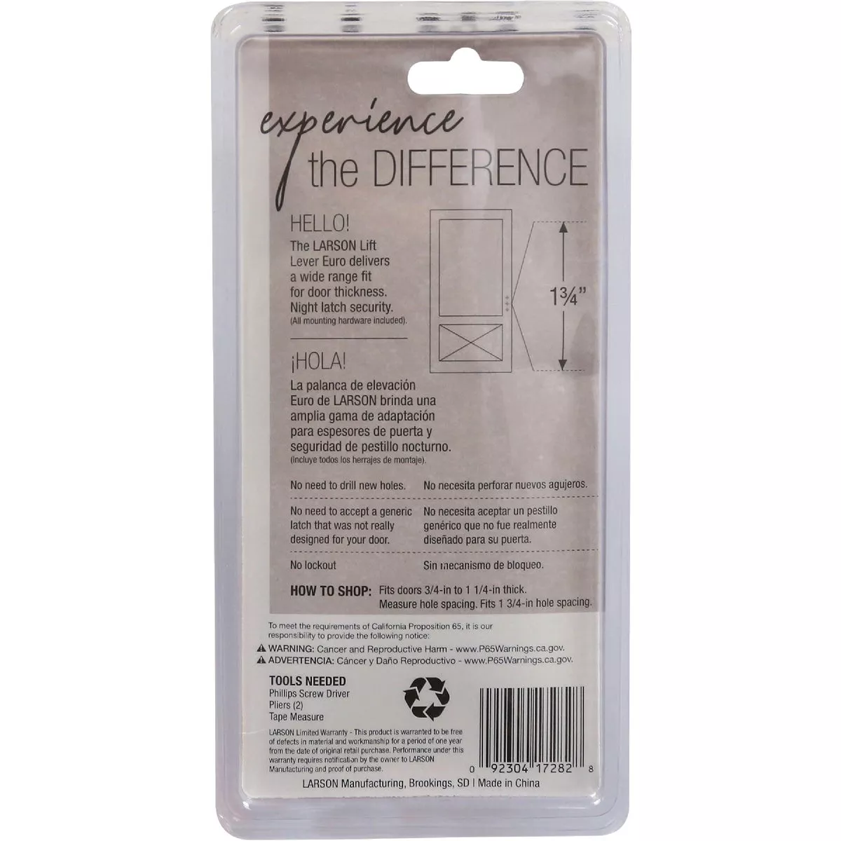 Larson Euro Black Storm Door Lift Latch - photo 3