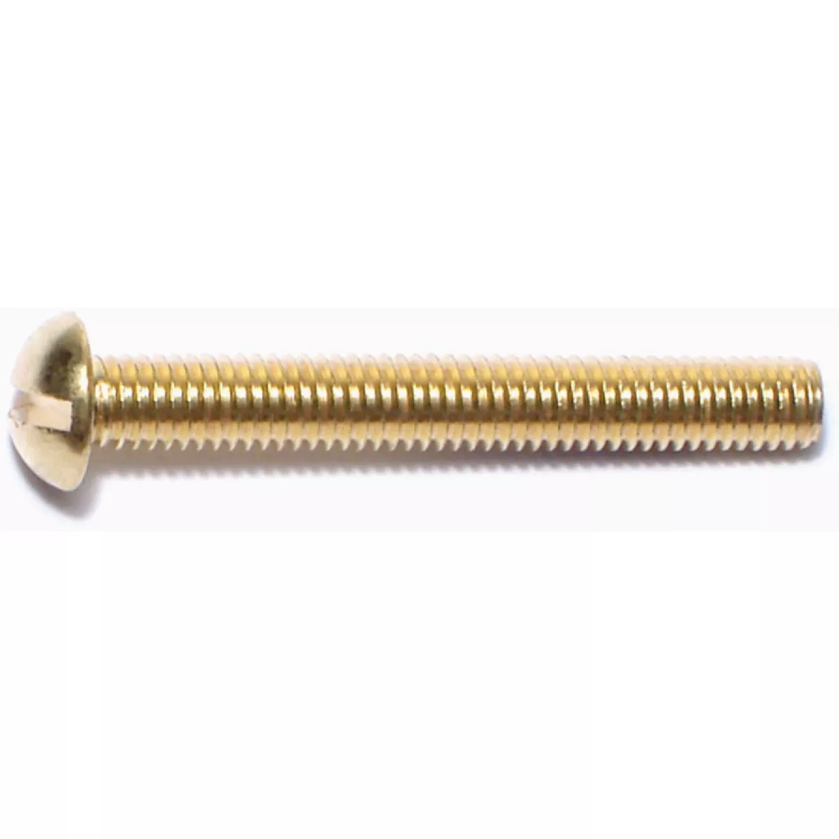 Midwest Fastener #10-32 x 1-1/2 In. Brass Fine Thread Slotted Round Head Machine Screws (14 Ct.)