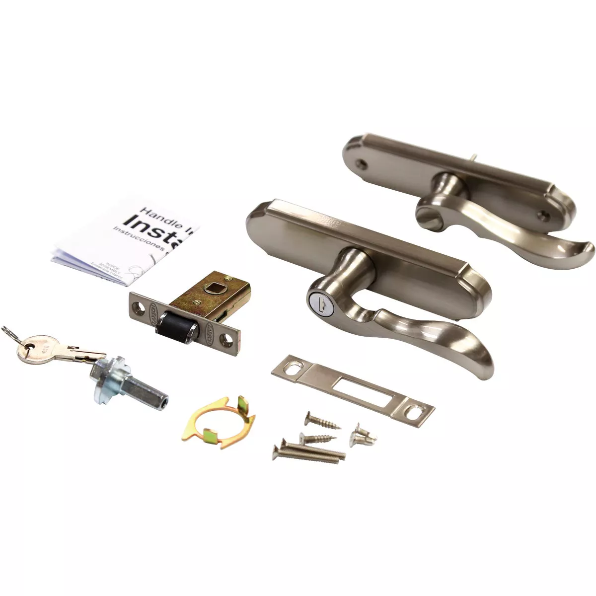 Larson M2 Nickel Storm Door Leverset