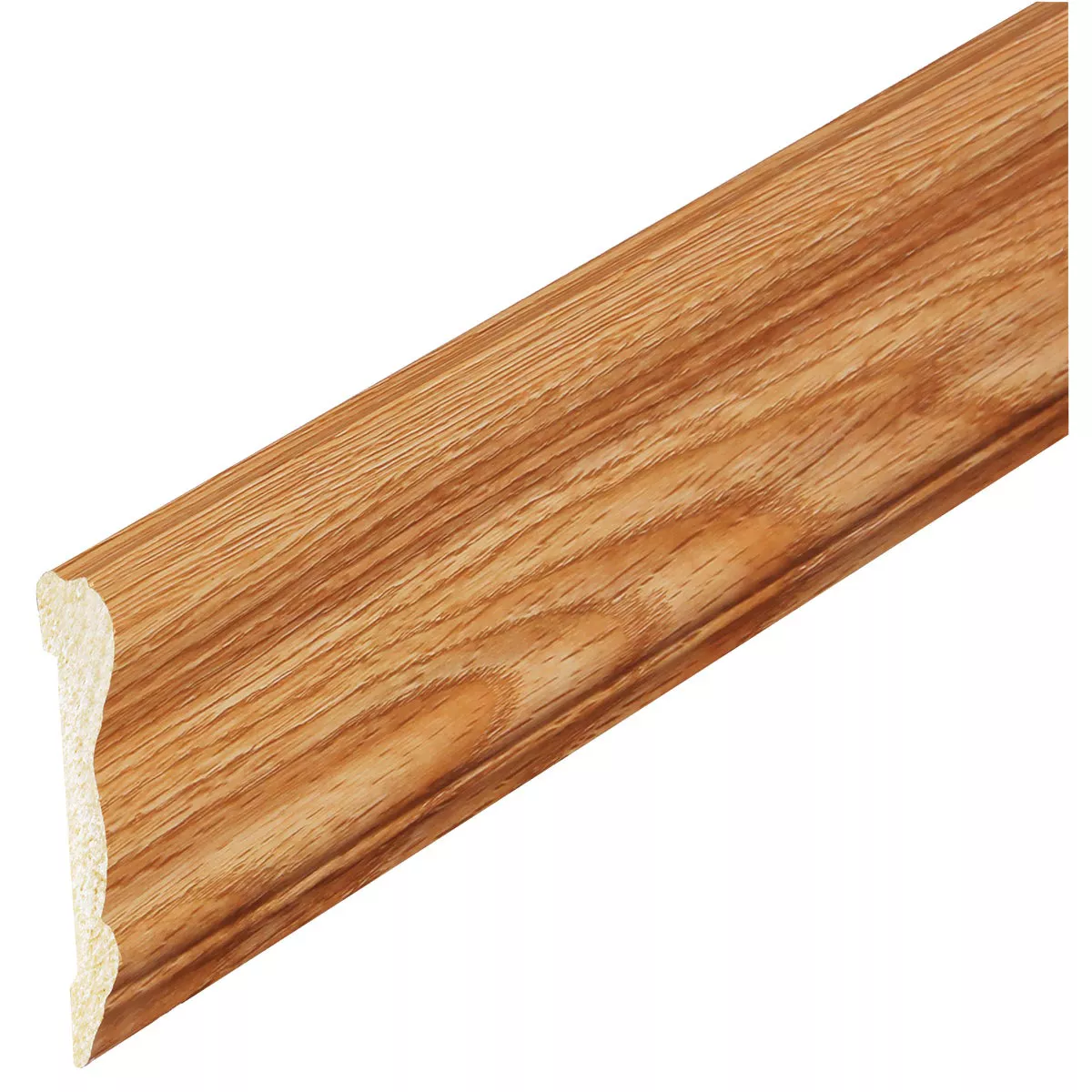 Inteplast Building Products 5/8 In. x 2-5/8 In. x 8 Ft. Majestic Oak Polystyrene Chair Rail Molding - photo 2