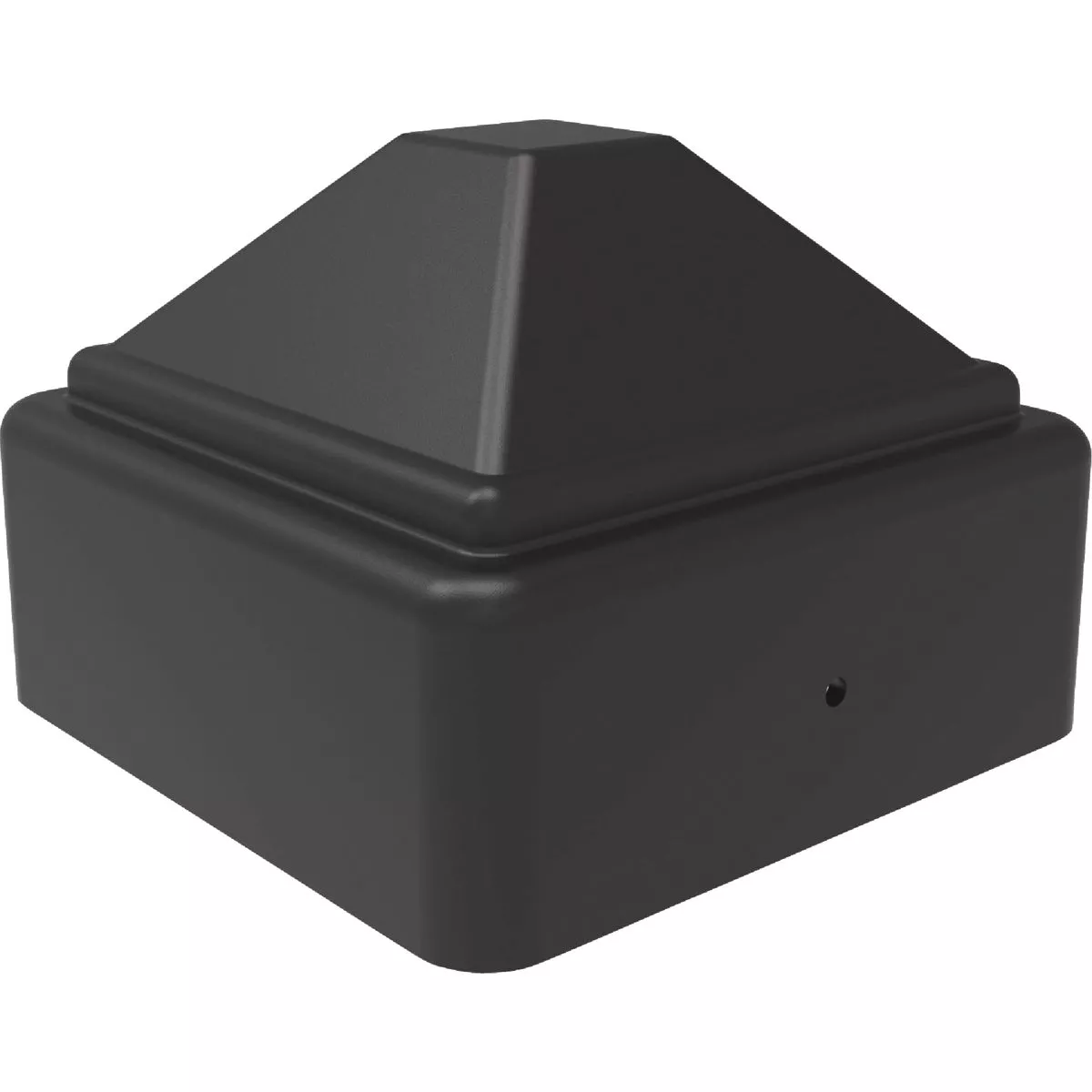 Fortress Building Products Fe26 3 In. x 3 In. Black Sand Galvanized Steel Post Cap