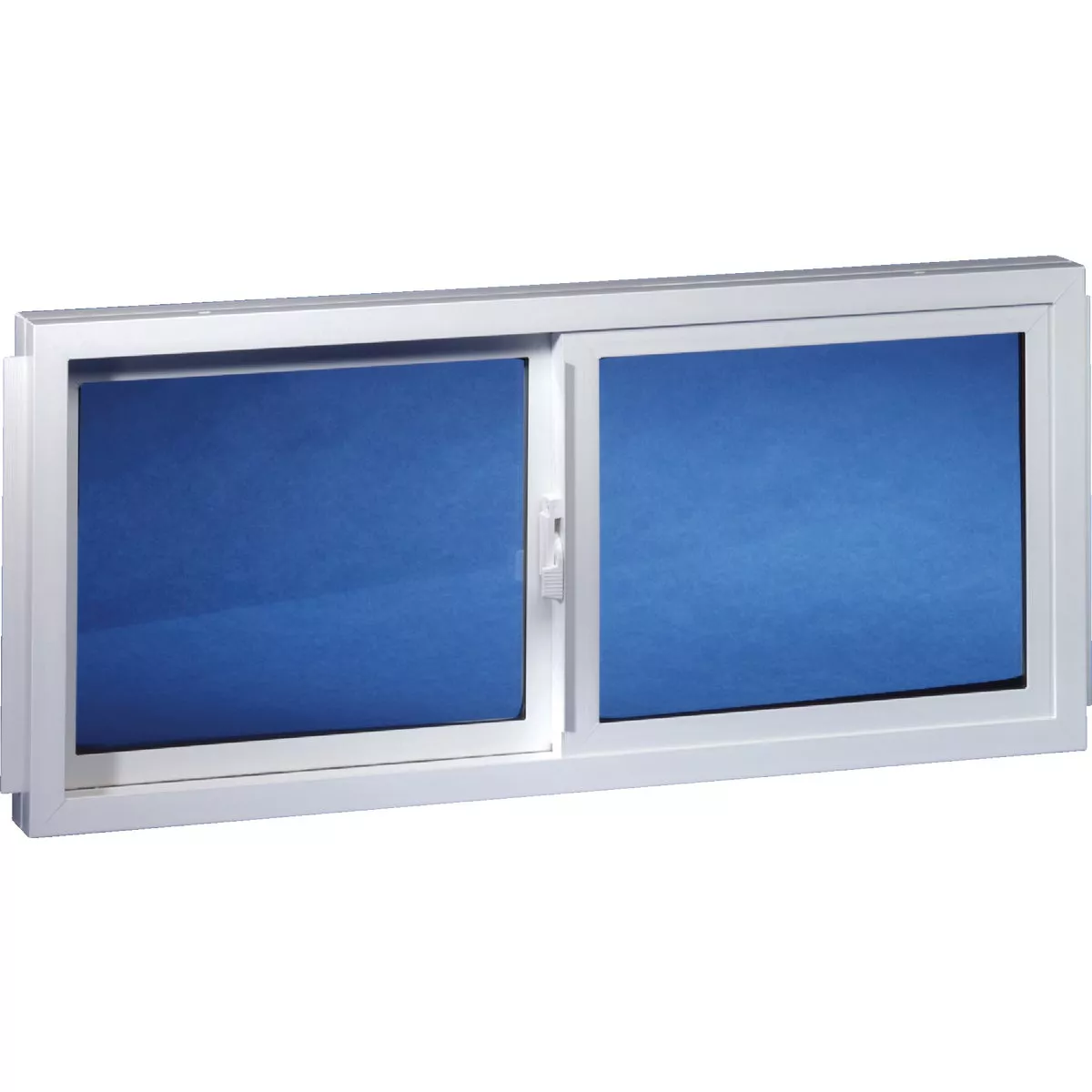 Duo-Corp. 31.875 In. W. x 19.5 In. H White Vinyl Double Slide Basement Window - photo 2