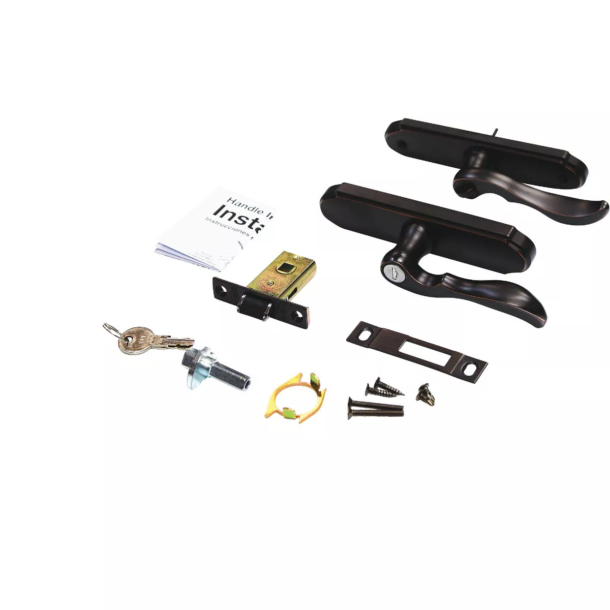 Larson M2 Aged Bronze Strom Door Leverset - photo 3