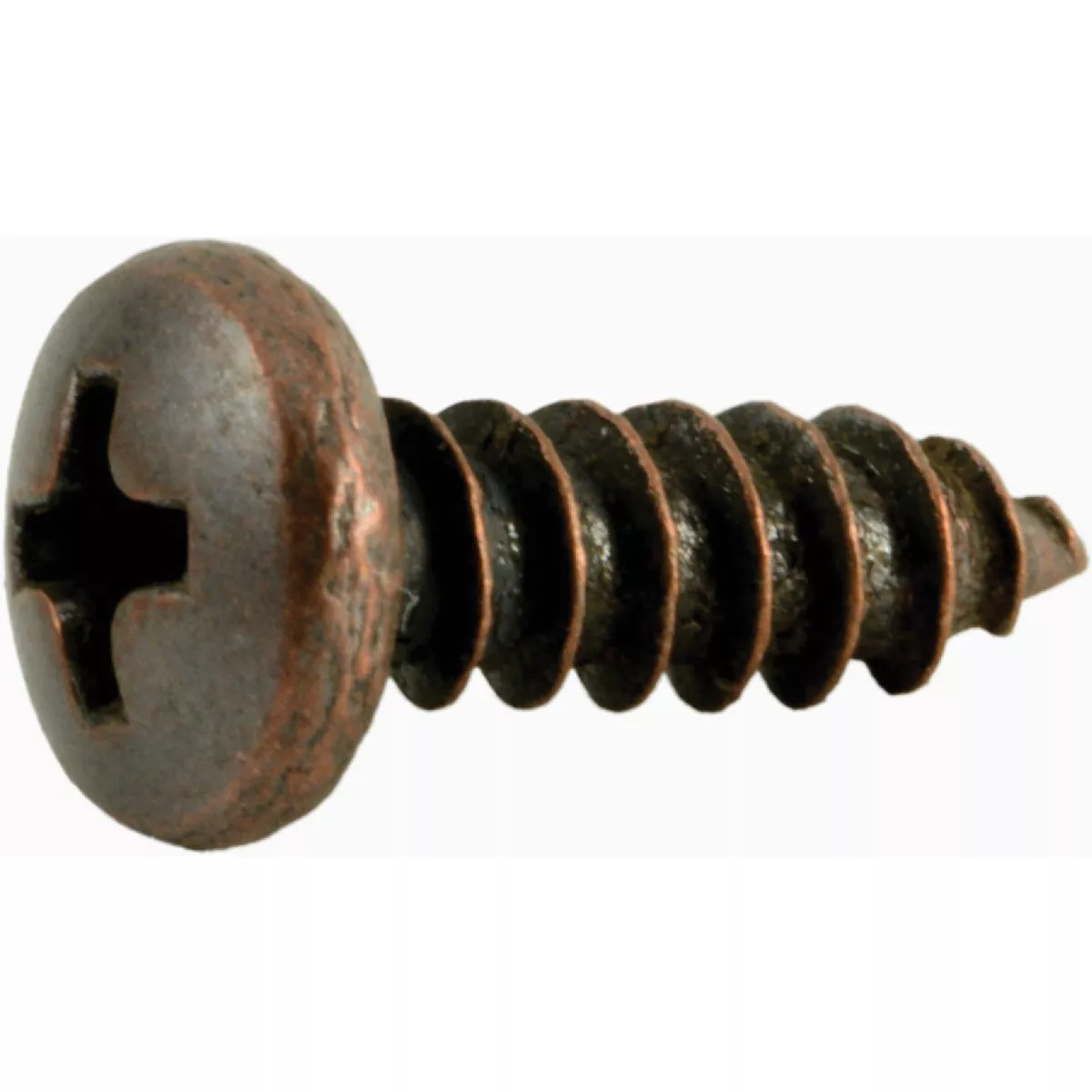 Midwest Fastener #8 x 1/2 In. Venetian Bronze Plated Steel Phillips Pan Head Sheet Metal Screws