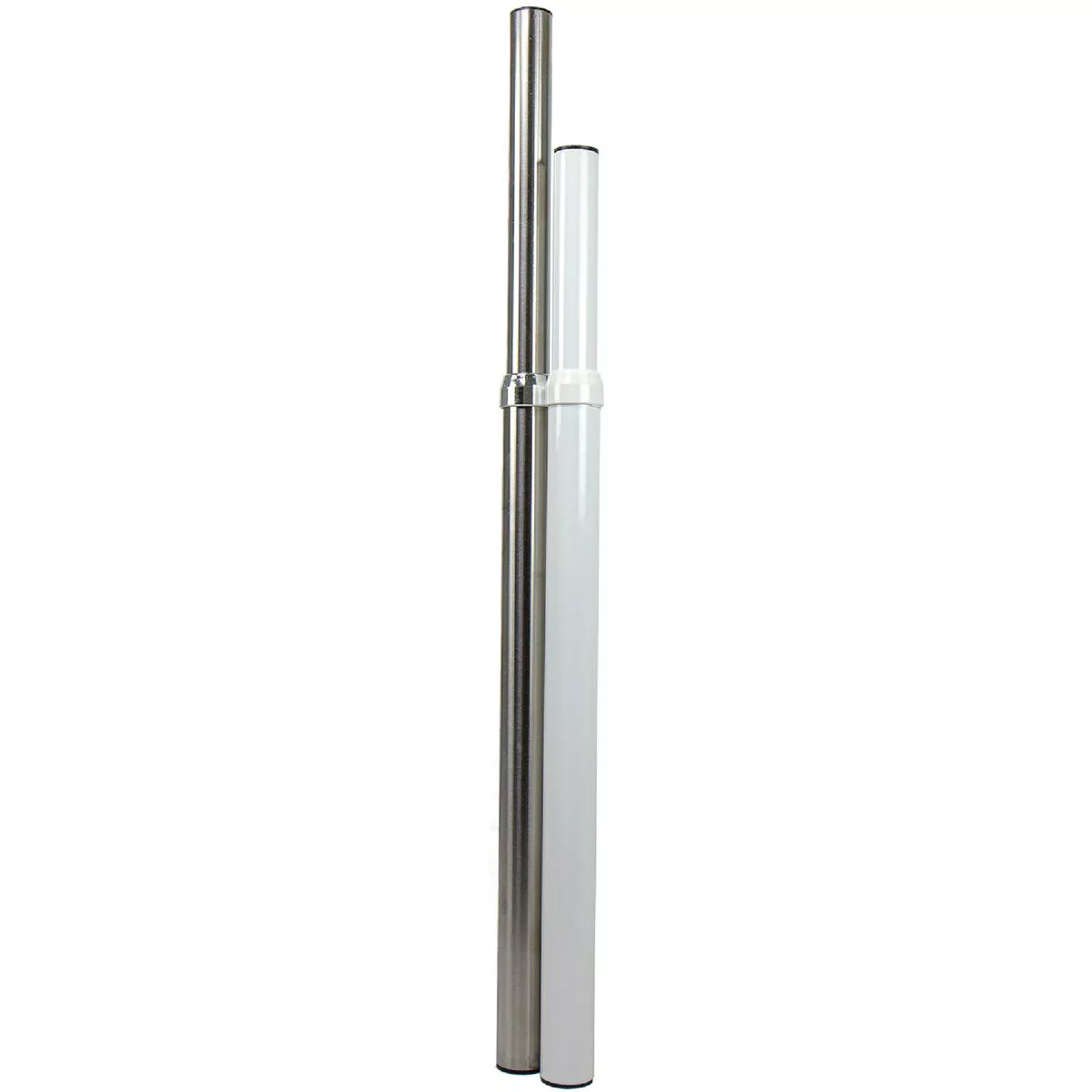 Lido Designs Extend & Lock Closet Rod. Wheel White-48"-72"