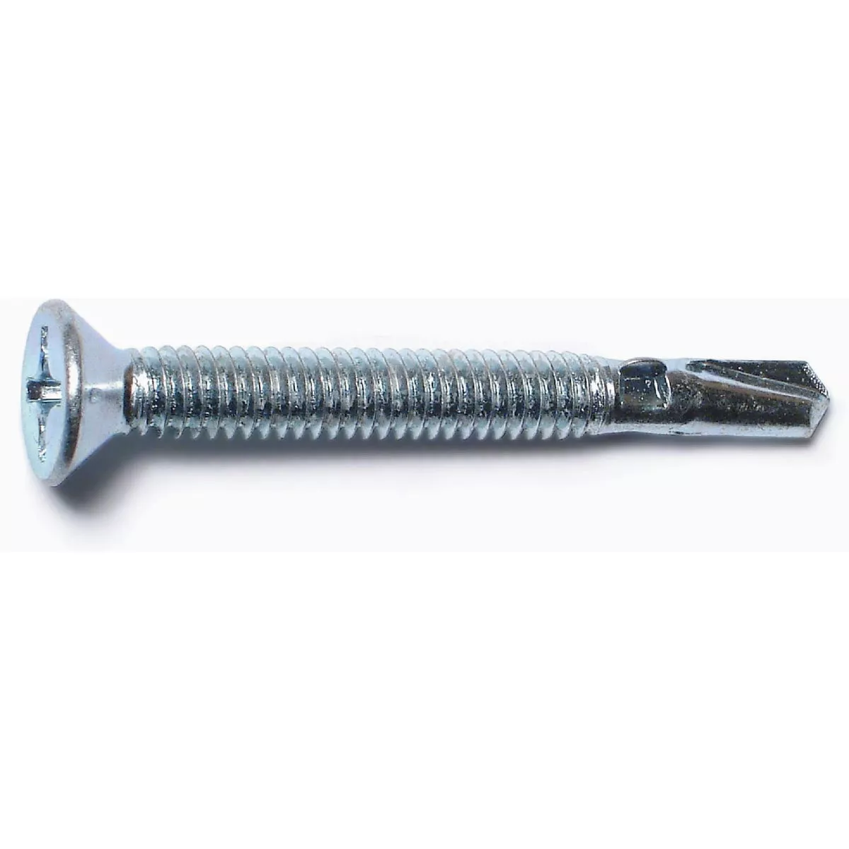 Midwest Fastener #12-14 x 2 In. Zinc Plated Steel Phillips Flat Head ...