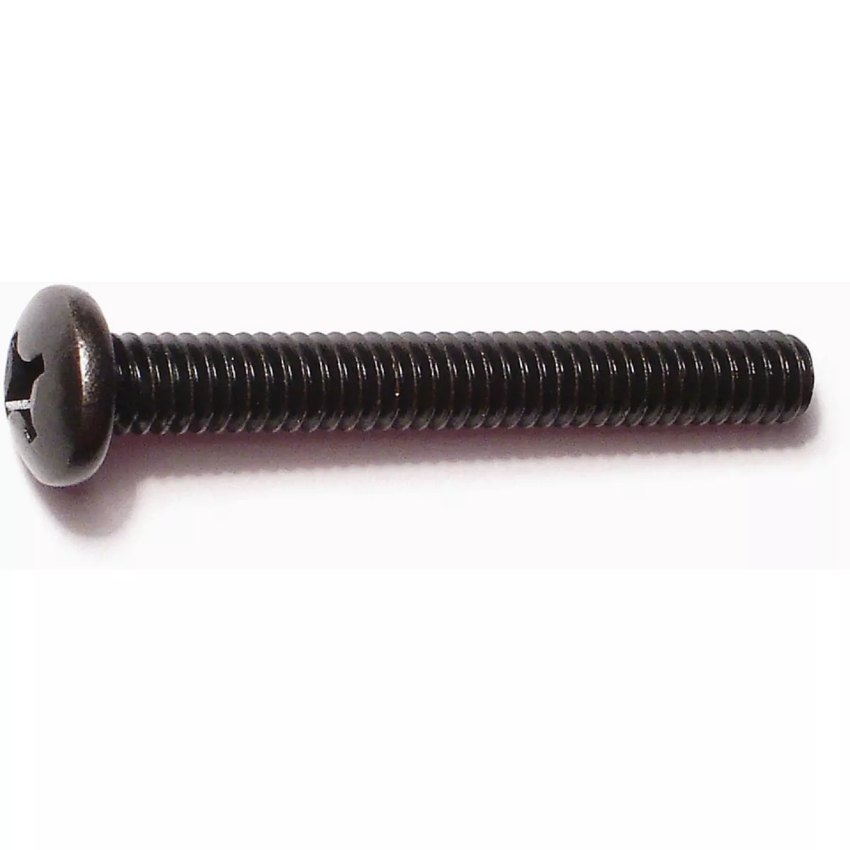 Midwest Fastener 1/4 In.-20 x 2 In. Black Oxide Steel Coarse Thread Phillips Pan Head Machine Screws (10 Ct.)-