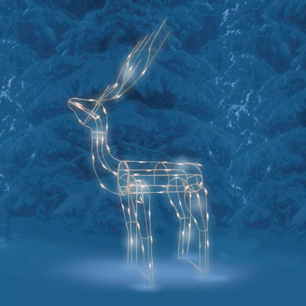 Brite Star 48 In. H. Incandescent Standing Buck Holiday Sculpture