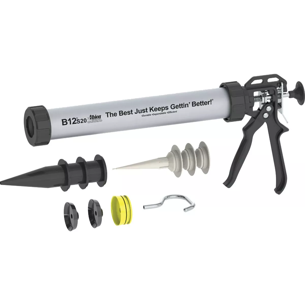 Albion 20 Oz. B-Line Manual Sausage Gun w/Smooth & Efficient 12:1 Ratio Drive