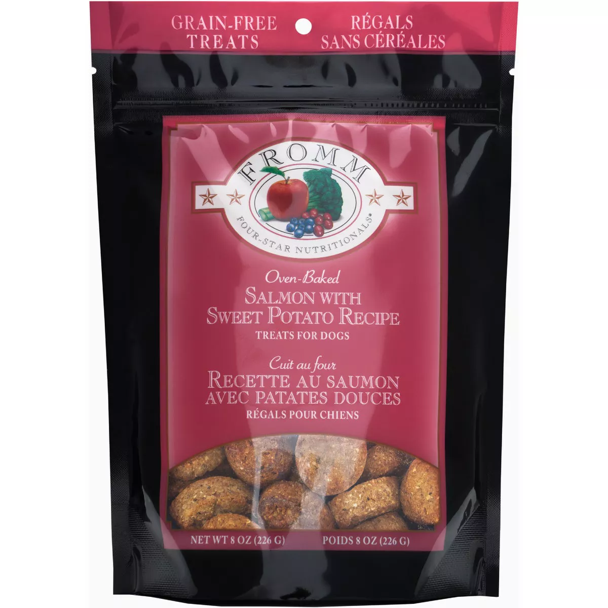 Fromm Four-Star Nutritionals Salmon with Sweet Potato Recipe Dog Treats, 8 Oz.