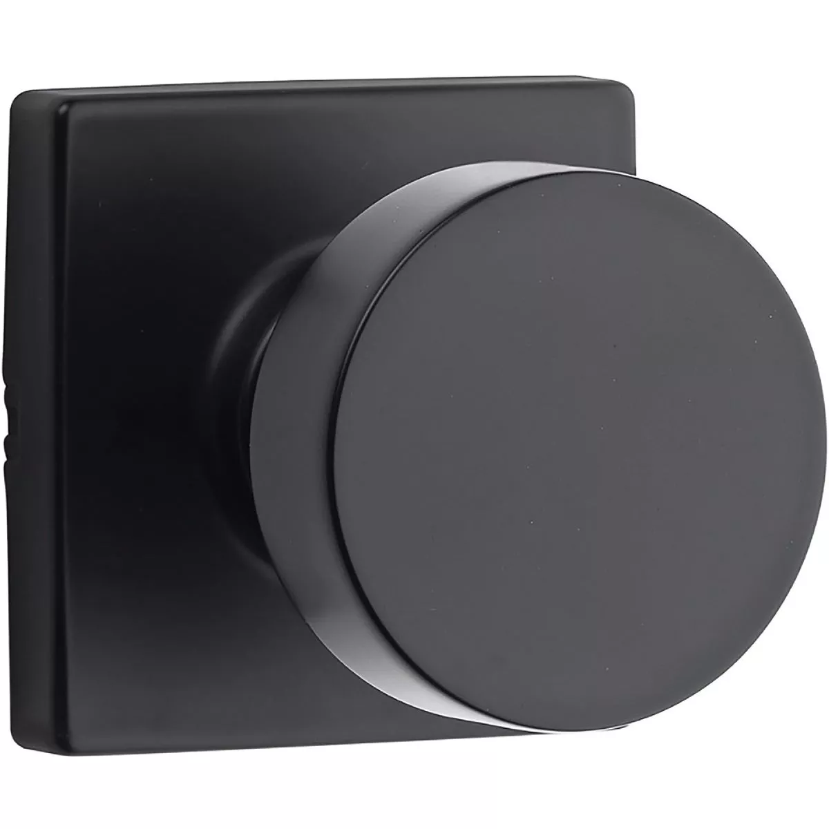 Kwikset Signature Series Pismo Iron Black Knob Passage x Square Rose
